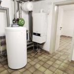 Waschküche mit Heizung